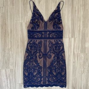 Revolve Navy Dress